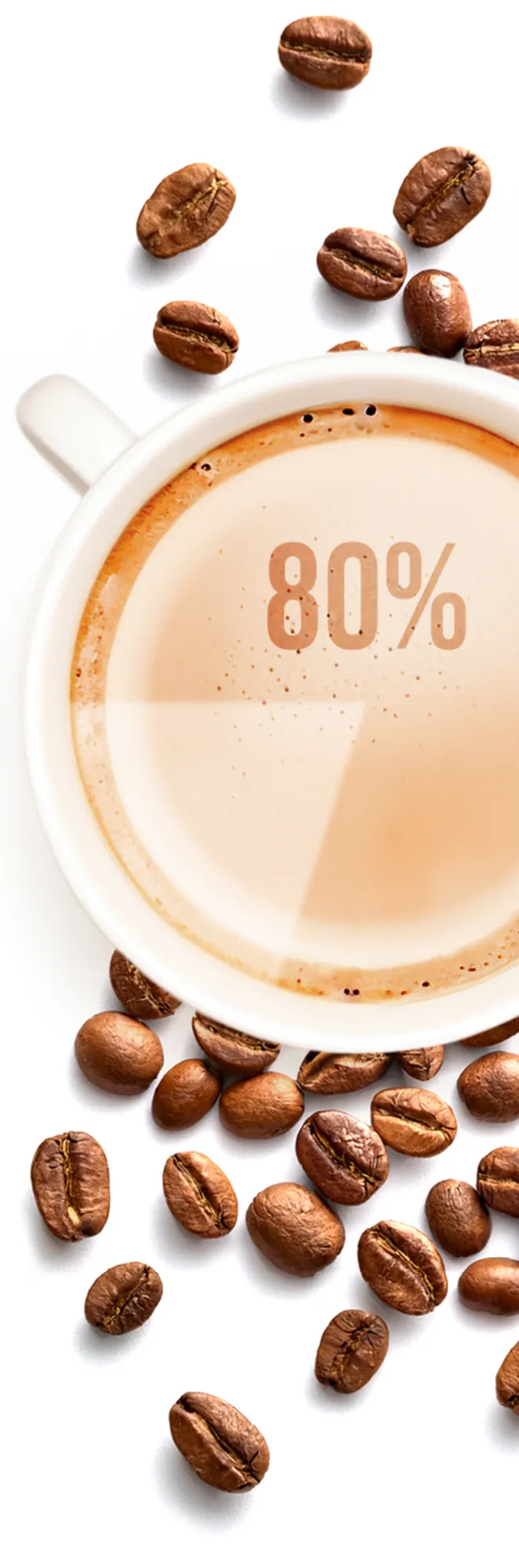 Coffee cup Metabo Drops support with Coffee